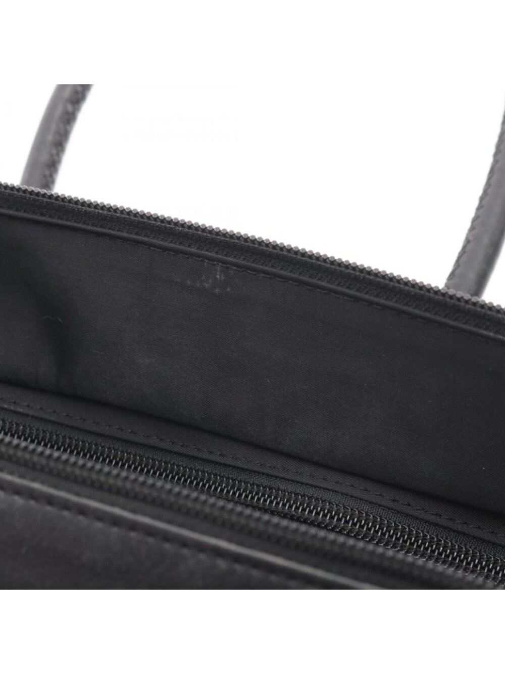Celine Seri Handbag Sa Ninelelogo Black Nylon Leather - Picture 9 of 9